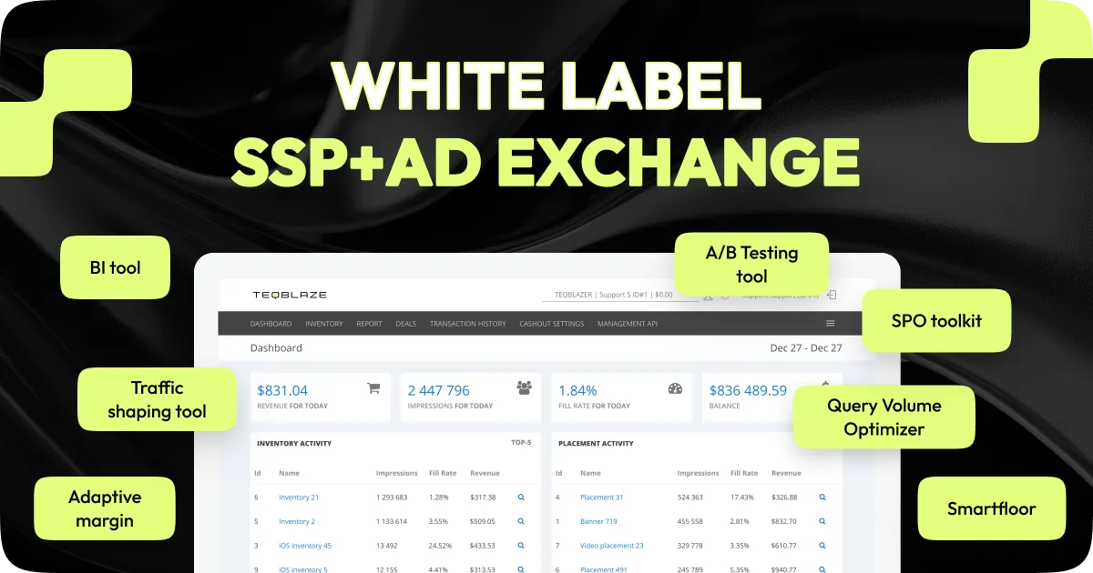 white-label ssp+ad exchange 2024 updates